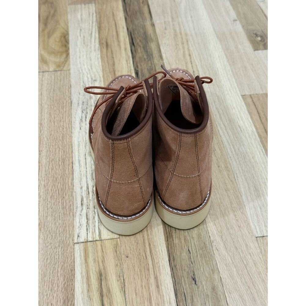Red Wing Heritage Classic Moc Toe Boots Dusty Rose - Picture 6 of 9